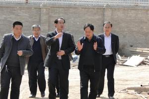 县领导检查项目进度